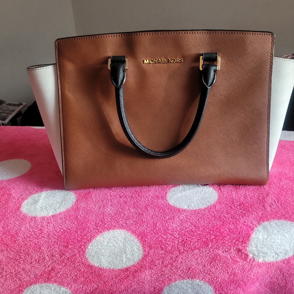 MICHAEL Michael Kors Selma Tote Saffiano Leather Multicolor